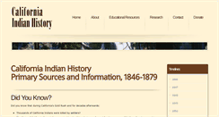 Desktop Screenshot of calindianhistory.org