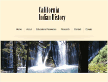 Tablet Screenshot of calindianhistory.org